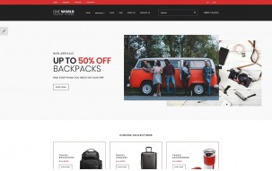 One World - Travel Store Shop Template