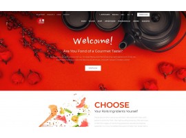 Japanese Restaurant - Bright Sushi Food Restaurant Shop Template
