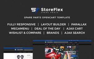 StoreFlex - Fancy Car Parts Online Shop Shop Template