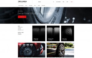 Tires & Wheels - Auto Parts Online Store Shop Template