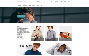 Men Fashion Store - Solid Men Clothes Online Store Shop Template