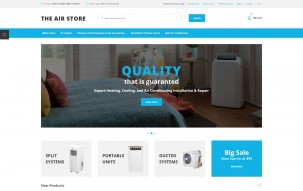 The Air Store - Simple Air Conditioning Systems Online Shop Shop Template