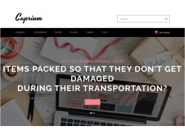 Caprium - Packaging Shop Shop Template