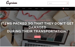Caprium - Packaging Shop Shop Template