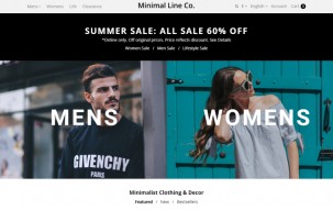 Minimal Line Co - Style Online Store Shop Template