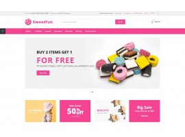 SweetFun - Minimalistic Sweets Online Store Shop Template