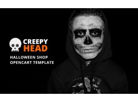 Creepy Head - Halloween Shop Shop Template