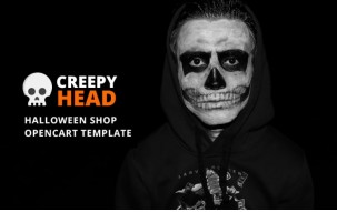 Creepy Head - Halloween Shop Shop Template