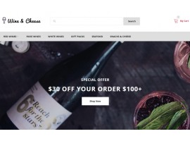 Wine & Cheese - Wine Shop Shop Template