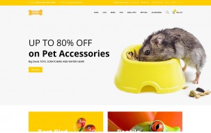Woof - Simple Pet Supplies Online Shop Shop Template