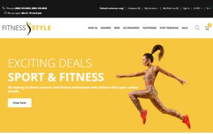 Fitness Style - Sports Fashion Shop Template