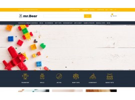 Mr.Bear - Toys Multicurrency Bright Shop Template