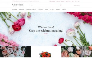 Lady Flor - Flower Shop Multipage Creative Shop Template