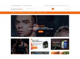 Nutrition Help - Sports Food Store Clean Shop Template