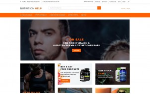 Nutrition Help - Sports Food Store Clean Shop Template
