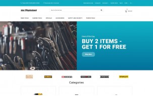 Mr.Hummer - Tools & Equipment Clean Multipage Shop Template