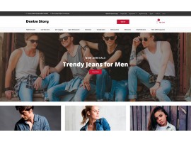 Denim Story - Jeans E-commerce Clean Shop Template