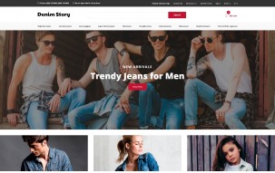 Denim Story - Jeans E-commerce Clean Shop Template