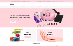 Nails co. - Beauty Supply Store Multipage Stylish Shop Template