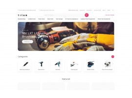 Titan - Tools Store Clean Shop Template