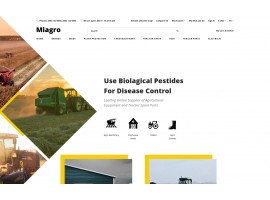 Miagro - Agriculture Equipment Store Clean Shop Template