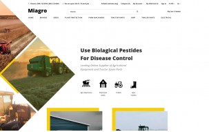 Miagro - Agriculture Equipment Store Clean Shop Template