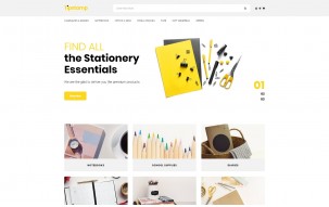 Tipstamp - Stationery Store Clean Shop Template