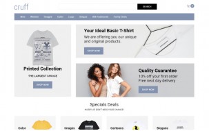 Cruff - T-shirt Multipage Modern Shop Template
