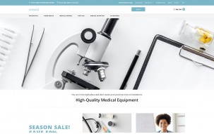 Emed - Medical Equipment Multipage Clean Shop Template