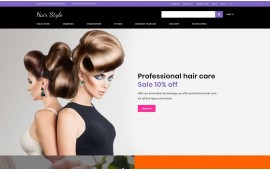 Hair Style - Beauty Store Multipage Creative Shop Template