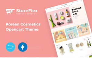 StoreFlex - Korean Cosmetics eCommerce Template Shop Template